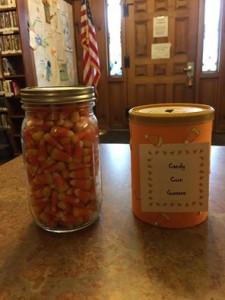 candy corn jar